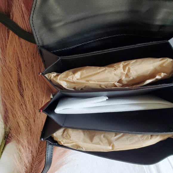 STELLA BIANCA Genuine Italian Leather Geometric Multicolor Crossbody Purse - Picture 5 of 11